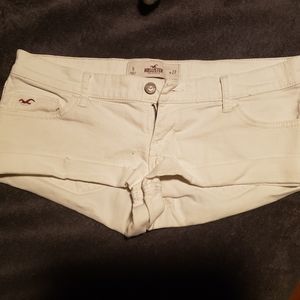 Hollister white shorts size 5/27